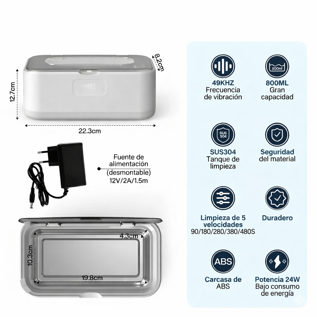 Limpiador ultrasónico